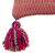 Bolso bandolera de lana - Bolso bandolera tradicional de lana tejido a mano con borlas vibrantes