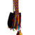 Crocheted sling bag, 'Wayuu Charm' - Crocheted Sling Bag in Black with Tassels from Colombia
