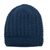 mütze aus 100 % Alpaka - Karibikblaue Mütze aus 100 % Alpaka, gehäkelt in Peru