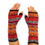 100% alpaca fingerless mitts, 'Andean Warmth' - Multicolored 100% Baby Alpaca Unisex Knit Fingerless Mitts thumbail