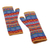 100% alpaca fingerless mitts, 'Andean Delight' - Patterned 100% Baby Alpaca Fingerless Mitts Knitted in Peru (image 2d) thumbail