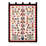 Wool and cotton blend tapestry, 'Tree of Joy' - Bird-Themed Wool and Cotton Blend Tapestry from Peru