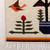 Wool and cotton blend tapestry, 'Hummingbird Passage in Ivory' - Handwoven Bird-Themed Ivory Wool and Cotton Blend Tapestry