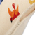 Wool cushion cover, 'Chanting Birds' - Bird-Themed Ivory Wool Cushion Cover with Colorful Details (image 2d) thumbail