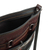Wool-accented leather sling, 'Andean Dame' - Handcrafted Brown and Black Leather Sling with Wool Accent (image 2d) thumbail