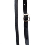 Wool-accented leather sling, 'Andean Dame' - Handcrafted Brown and Black Leather Sling with Wool Accent