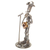 Recycled metal statuette, 'Melodies From my Town' - Eco-Friendly Rustic Metal Statuette of Country Music Singer