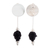 Sterling silver drop earrings, 'Dark Ties' - Sterling Silver Drop Earrings with Black Waxed Nylon Cords