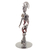 Recycled metal statuette, 'Melodies From my Garage' - Eco-Friendly Rustic Metal Statuette of Punk Rock Singer