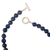Lapis lazuli beaded necklace, 'Lapis Lazuli Beauty' - Sterling Silver and Lapis Lazuli Beaded Necklace from Peru (image 2b) thumbail