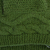 Strickmütze aus smaragdgrüner Alpakamischung mit Zopfstichstreifen