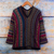Alpaca blend sweater, 'Andean Threads' - Alpaca Blend Sweater with V-Neck and Kimono-Style Sleeves