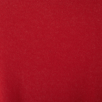 Vestido midi suave - Vestido midi rojo de acrílico y algodón con cinturón jacquard