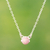 Rhodonite pendant necklace, 'Compassion Blossom' - Floral Sterling Silver Pendant Necklace with Pink Rhodonite (image 2) thumbail