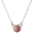 Rhodonite pendant necklace, 'Compassion Blossom' - Floral Sterling Silver Pendant Necklace with Pink Rhodonite (image 2c) thumbail