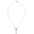 Filigrane Y-Halskette aus Sterlingsilber - Filigrane Y-Halskette aus hochglanzpoliertem, floralem Sterlingsilber