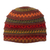 Reversible alpaca blend hat, 'Spontaneous Orange' - Warm-Toned Reversible Alpaca Blend Hat Handwoven in Peru thumbail