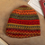 Reversible alpaca blend hat, 'Spontaneous Orange' - Warm-Toned Reversible Alpaca Blend Hat Handwoven in Peru (image 2b) thumbail