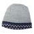 Reversible alpaca blend hat, 'Spontaneous Indigo' - Cool-Toned Reversible Alpaca Blend Hat Handwoven in Peru