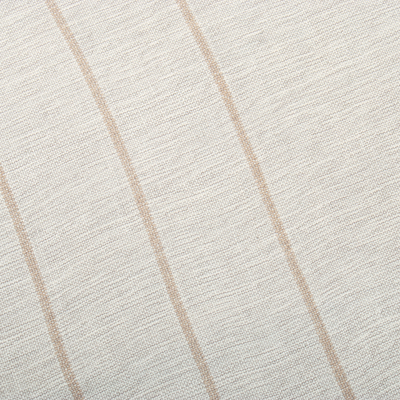 Manta de algodón - Manta de algodón a rayas color marfil y hongo tejida a mano