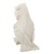 Estatuilla de alabastro - Figura de alabastro artesanal de un búho místico de Perú