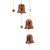 Ceramic wind chime, 'Sounds of the Andes' - Inca-Themed Ceramic Bell Wind Chime Made & Painted by Hand