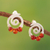 Carnelian drop earrings, 'Contemporary Air' - Modern 925 Silver Spiral Drop Earrings with Carnelian Stone (image 2) thumbail