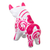 Escultura de cerámica - Escultura de toro de cerámica rosa floral tradicional de Pucará