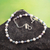 Cultured pearl strand necklace, 'Natural Contrast' - Sterling Silver and Cultured Pearl Classic Strand Necklace (image 2) thumbail