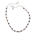 Cultured pearl strand necklace, 'Natural Contrast' - Sterling Silver and Cultured Pearl Classic Strand Necklace thumbail