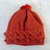 Mütze aus Alpaka-Mischung - Unisex-Mütze aus Alpaka-Mischung in Orange, handgestrickt in Peru