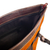Leather-accented suede shoulder bag, 'Zanzibar' - Leather-Accented Suede Shoulder Bag with Andean Textile