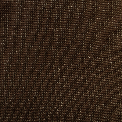 Cárdigan largo de algodón pima - Cárdigan largo de algodón pima color café y beige de Perú