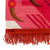 Wandteppich aus Woll- und Baumwollmischung - Moderner Wandteppich aus Wollmischung in Braun und Rosa mit Vogelmotiv