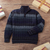 Men's 100% alpaca sweater, 'Navy Traveler' - Men's Zippered 100% Alpaca Sweater in Navy Hues (image 2) thumbail
