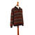 Men's 100% alpaca sweater, 'Nasturtium traveller' - Men's Zippered 100% Alpaca Sweater in Nasturtium Hues