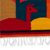 Wool blend table runner, 'Llama colours' - Llama-Themed colourful Handwoven Wool Blend Table Runner