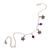 Amethyst charm bracelet, 'Purple Summer Breeze' - Sterling Silver Starfish Charm Bracelet with Amethyst Stone (image 2b) thumbail