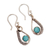 Amazonite dangle earrings, 'Summery Rain' - Drop-Shaped Dangle Earrings with Natural Amazonite Jewels (image 2b) thumbail