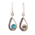 Amazonite dangle earrings, 'Summery Rain' - Drop-Shaped Dangle Earrings with Natural Amazonite Jewels (image 2c) thumbail