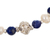 Cultured pearl and lapis lazuli beaded pendant necklace, 'Blue Glow' - 925 Silver Cultured Pearl and Lapis Lazuli Pendant Necklace (image 2c) thumbail