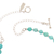 Amazonit-Perlenanhänger-Halskette - Halskette mit Anhänger aus Sterlingsilber und Amazonitperlen