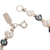 Cultured pearl pendant bracelet, 'Alluring Contrast' - 925 Silver Pendant Bracelet with Two-Toned Cultured Pearls (image 2c) thumbail