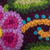 Wool coin purse, 'Carmine Petals' - Handloomed Flower-Themed Wool Coin Purse from Peru