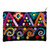 Embroidered wool cosmetic bag, 'Andean Party' - Hand-Woven and Hand-Embroidered Wool Cosmetic Bag in Black