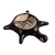 Cajón de cerámica - Catchall de tortuga Vicus de cerámica negra y beige hecho a mano