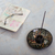 Ceramic incense holder, 'Ancestral Constellation' - Handcrafted Geometric Round Ceramic Incense Holder (image 2j) thumbail