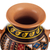 Ceramic decorative vase, 'Inca Majesty' - Inca-Style Ceramic Decorative Vase Hand-Painted in Peru (image 2c) thumbail