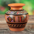 Ceramic decorative vase, 'Inca Grandeur' - Inca-Themed Ceramic Decorative Vase Hand-Painted in Peru (image 2) thumbail