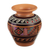 Ceramic decorative vase, 'Inca Grandeur' - Inca-Themed Ceramic Decorative Vase Hand-Painted in Peru thumbail